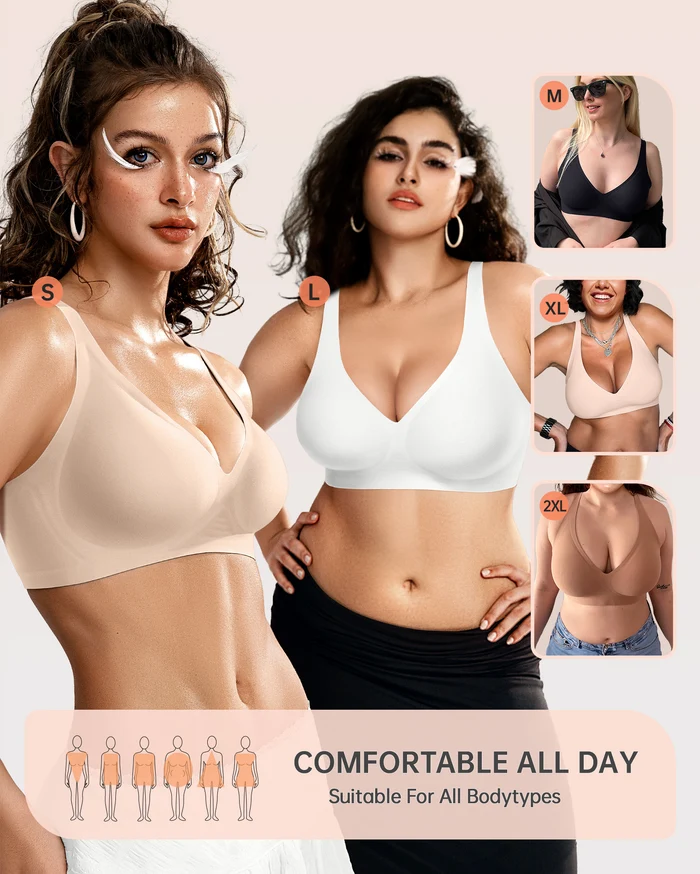The bra worn by women of different body types
